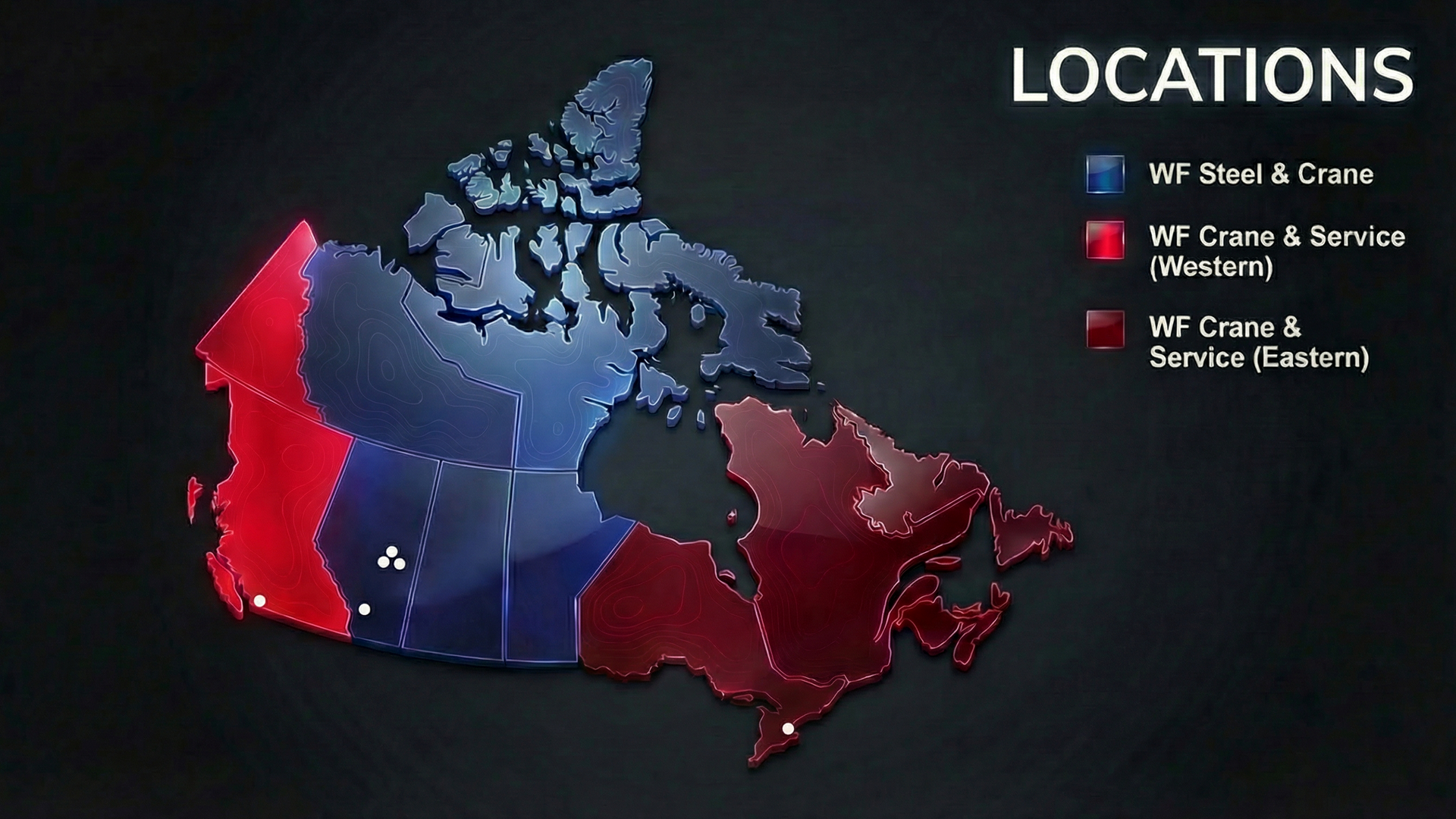 WF Group Service Locations Across Canada